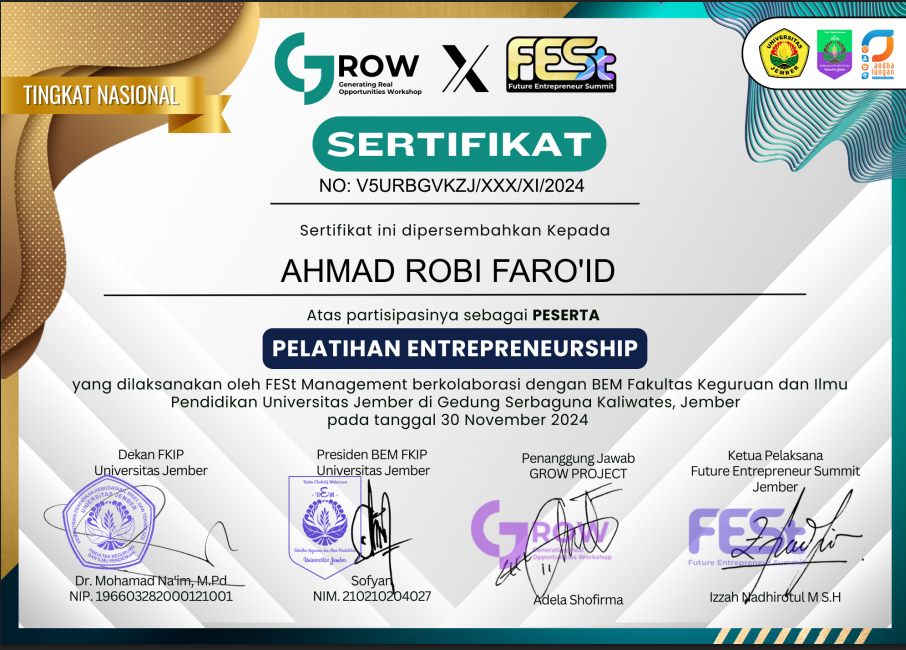 Ahmad Robi Portofolio Ahmad Robi Faro'id
