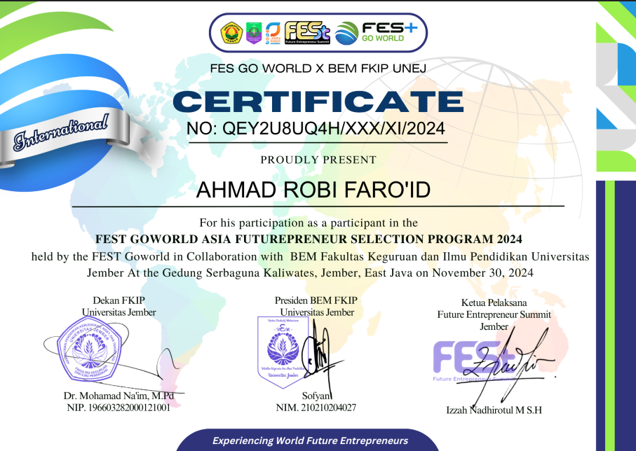 Ahmad Robi Portofolio Ahmad Robi Faro'id