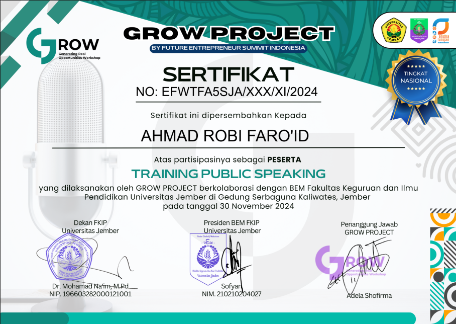Ahmad Robi Portofolio Ahmad Robi Faro'id